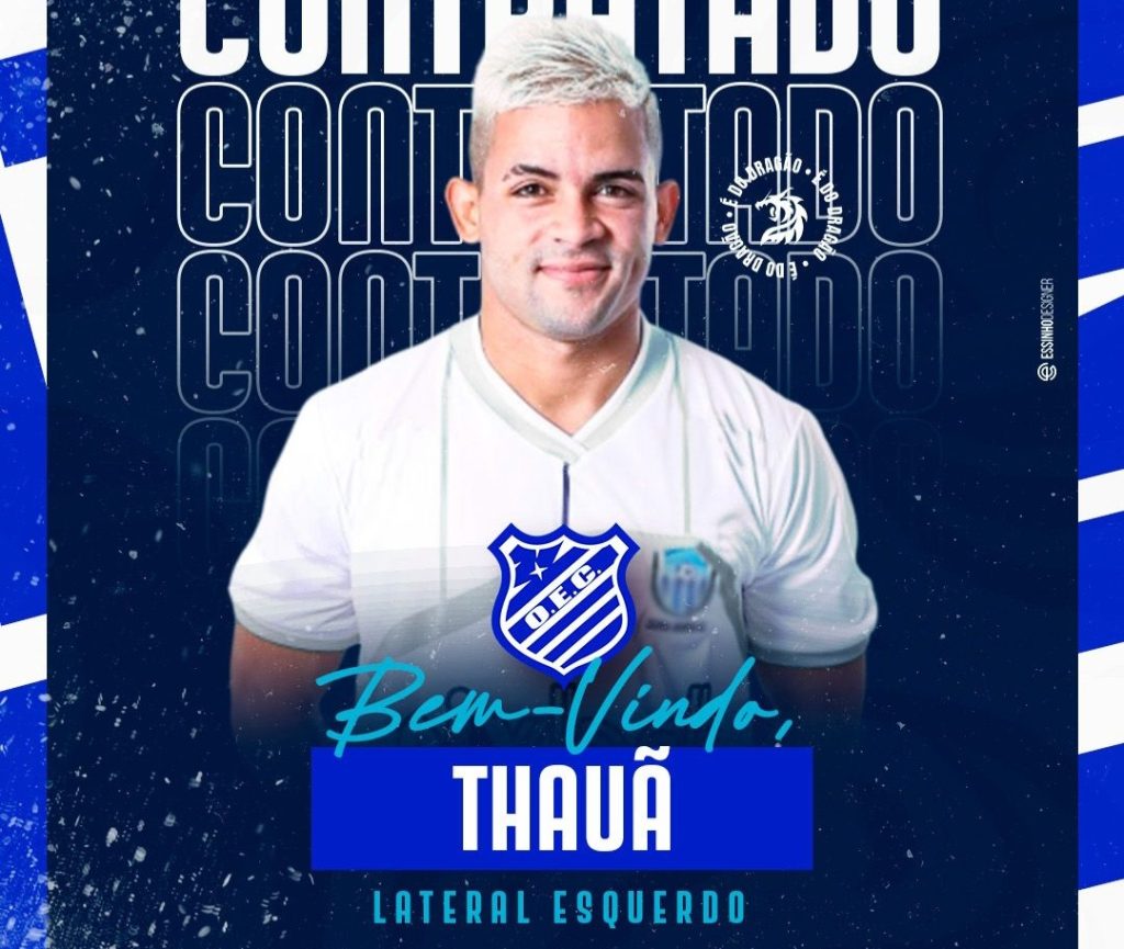 Thauã é o novo reforço do Olímpico