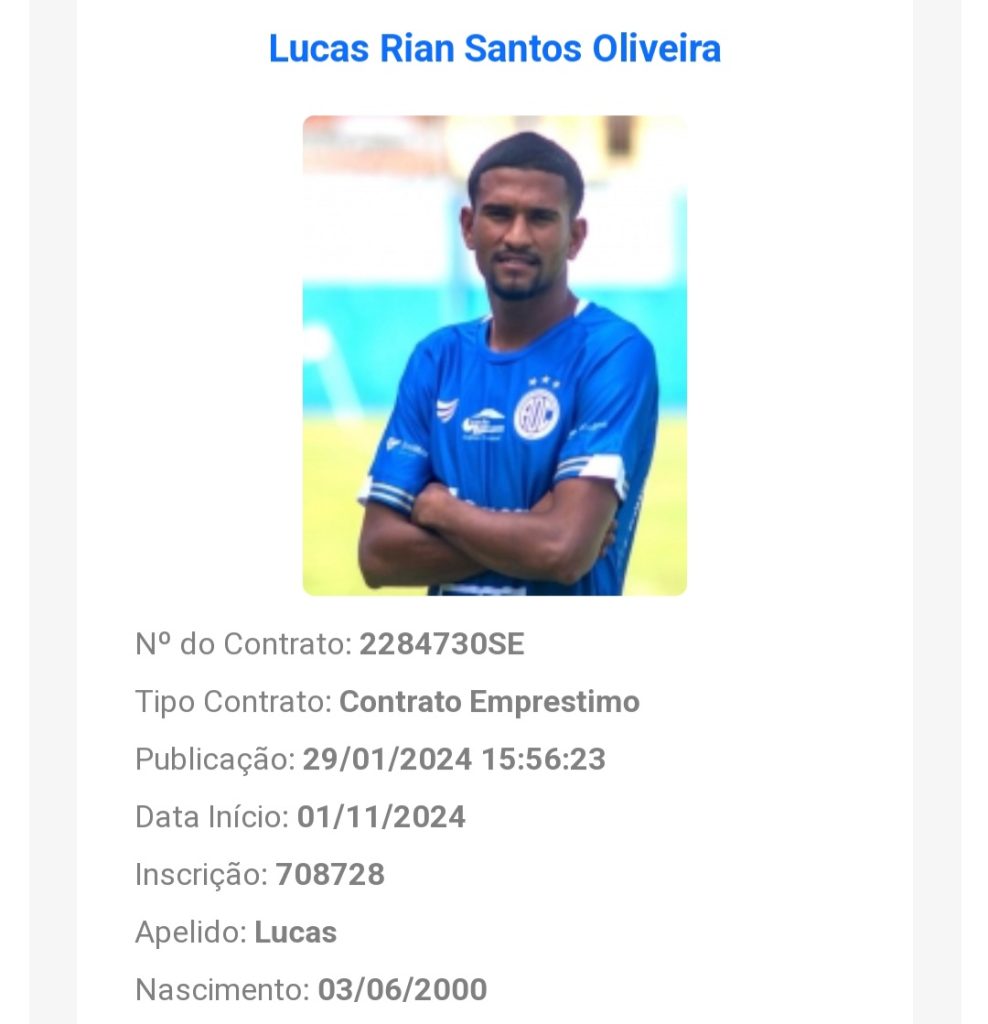 Lucas Rian é regularizado e pode enfrentar o Falcon