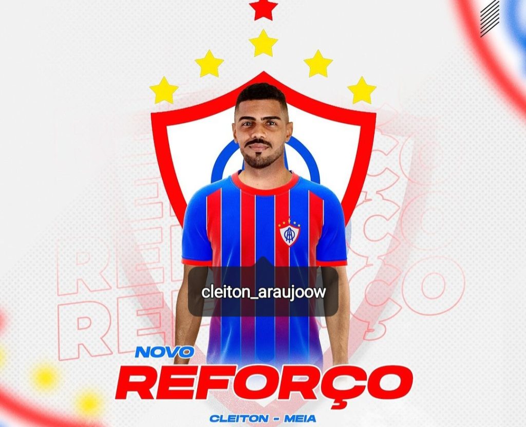 Meia Cleiton retorna ao Itabaiana para reforçar o Tricolor da Serra