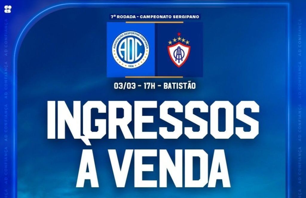 Confiança inicia venda de ingressos para partida contra o Itabaiana