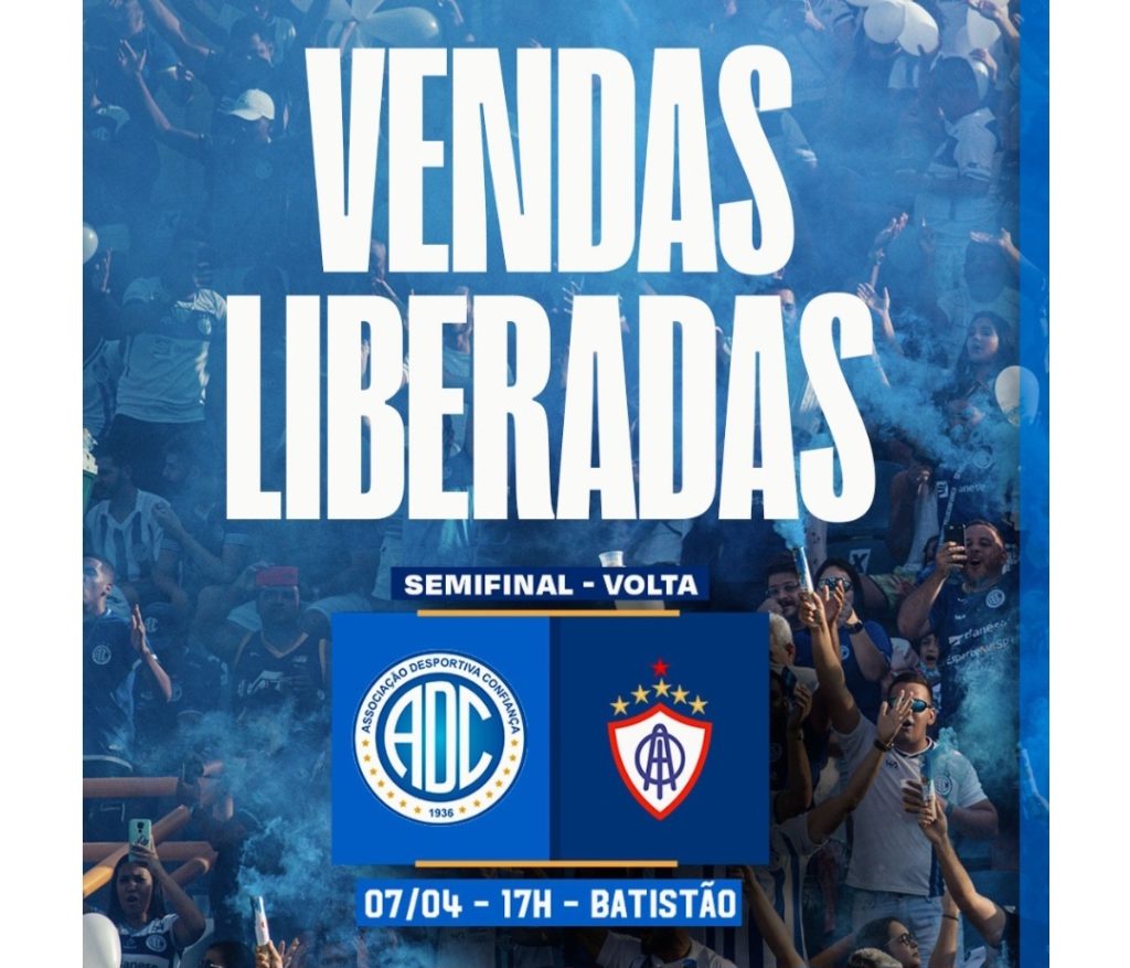 Confiança inicia venda de ingressos para jogo de volta da semifinal