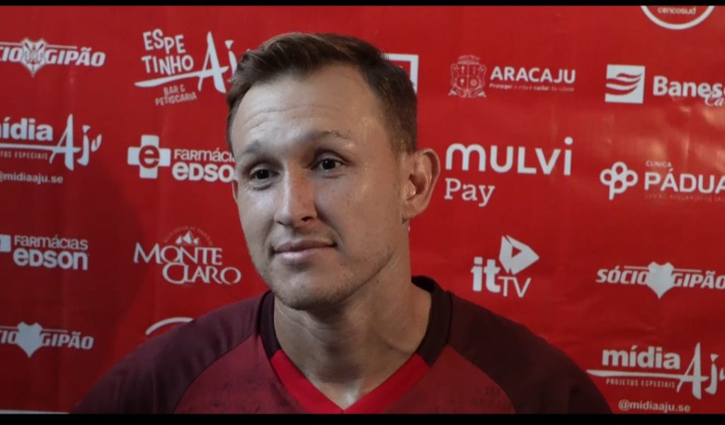 Rafael Grampola, do Sergipe, animado para a grande final do Campeonato Sergipano contra o Confiança