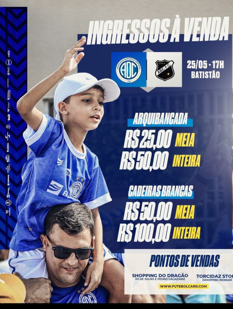 Confiança inicia venda de ingressos para partida contra o ABC