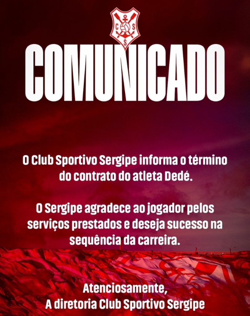 Aréz e Dedé reicindem com o Sergipe