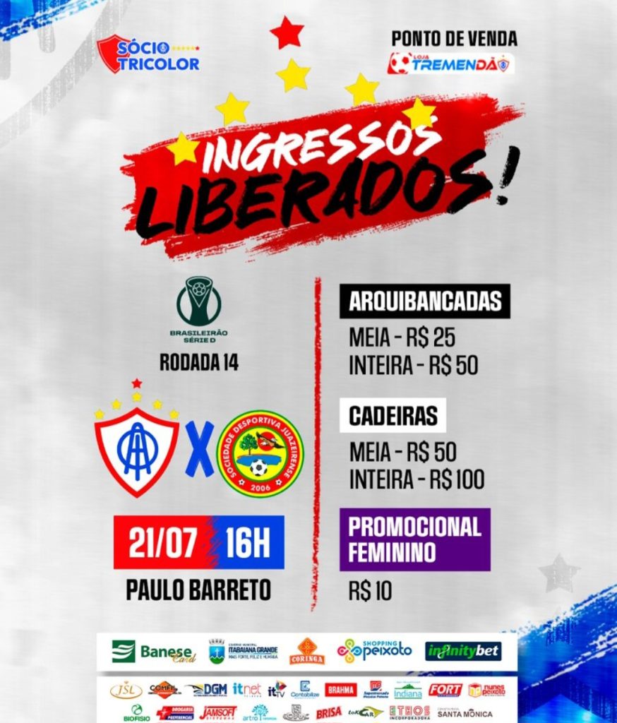 “Garanta seu ingresso: Itabaiana x Juazeirense se enfrentam no Barretão neste domingo!”