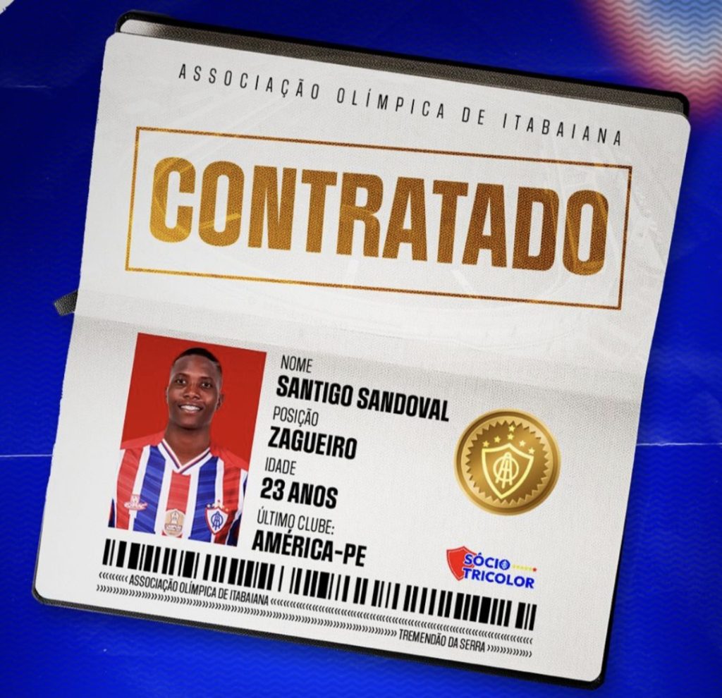Ex-Deportivo Cali, zagueiro Sandoval chega para fortalecer a defesa do Tricolor da Serra