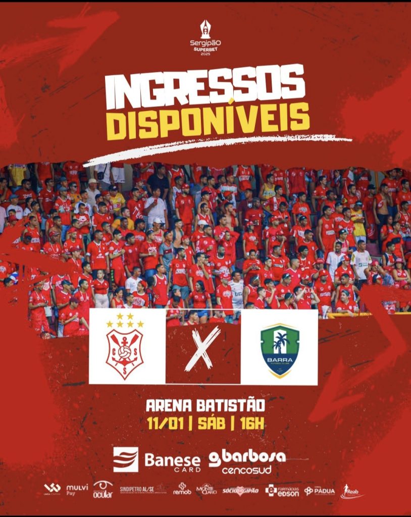 Sergipe inicia venda de ingressos para estreia no Campeonato Sergipano 2025
