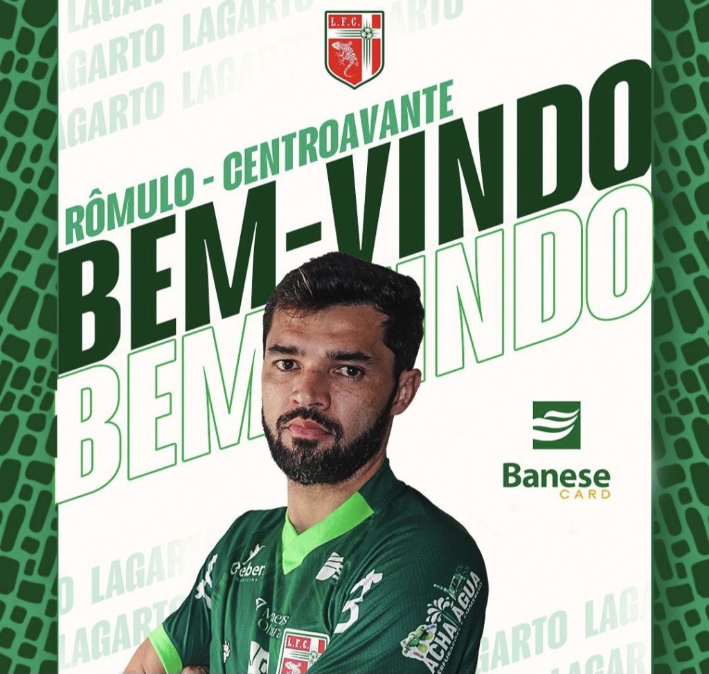 Rômulo está de volta! Atacante é o novo reforço do Lagarto para 2025
