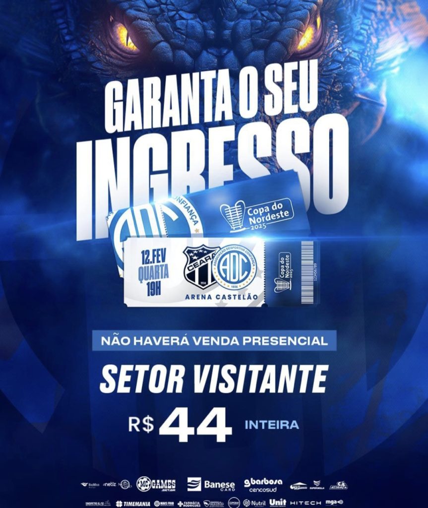 Confiança inicia venda de ingressos para partida contra o Barra