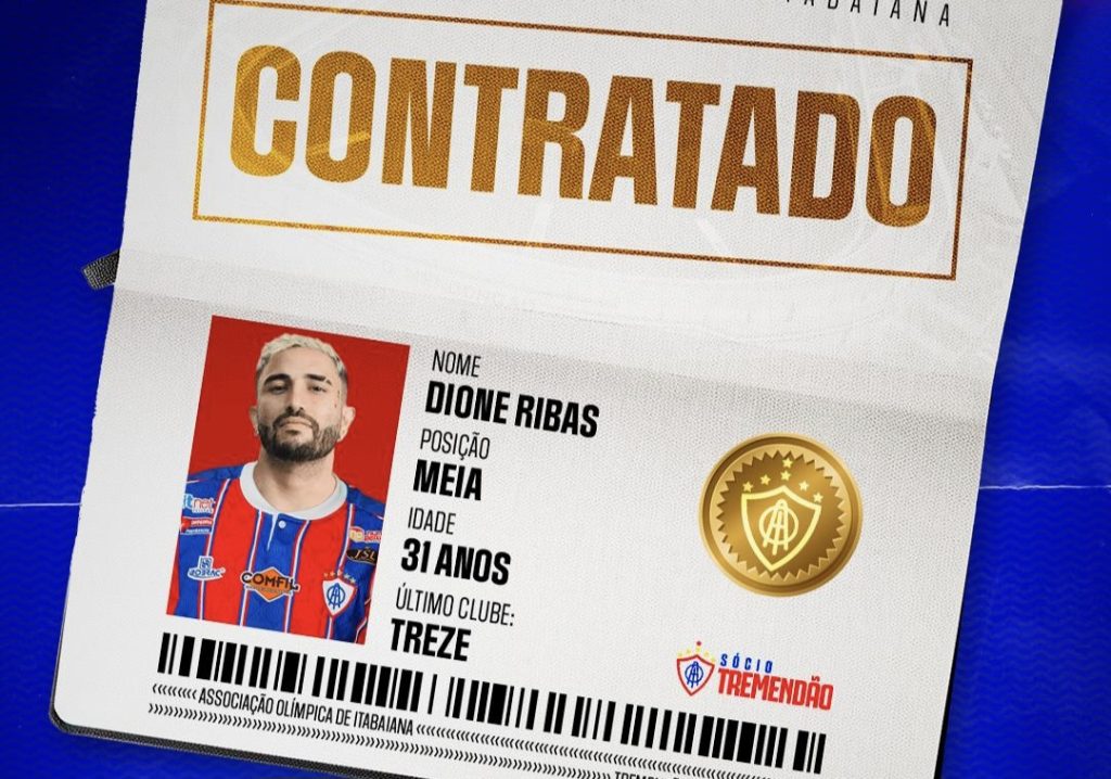 Dione é o novo reforço do Itabaiana