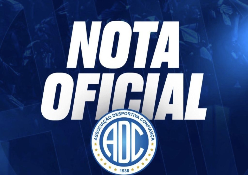 Nota oficial do Confiança