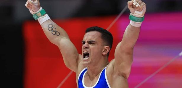 Caio Souza termina em nono no individual geral do Mundial de Ginástica