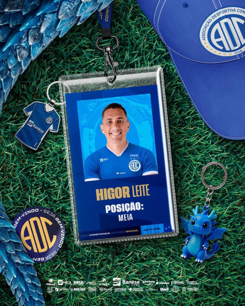 Higor Leite é o segundo reforço anunciado pelo Confiança para 2027