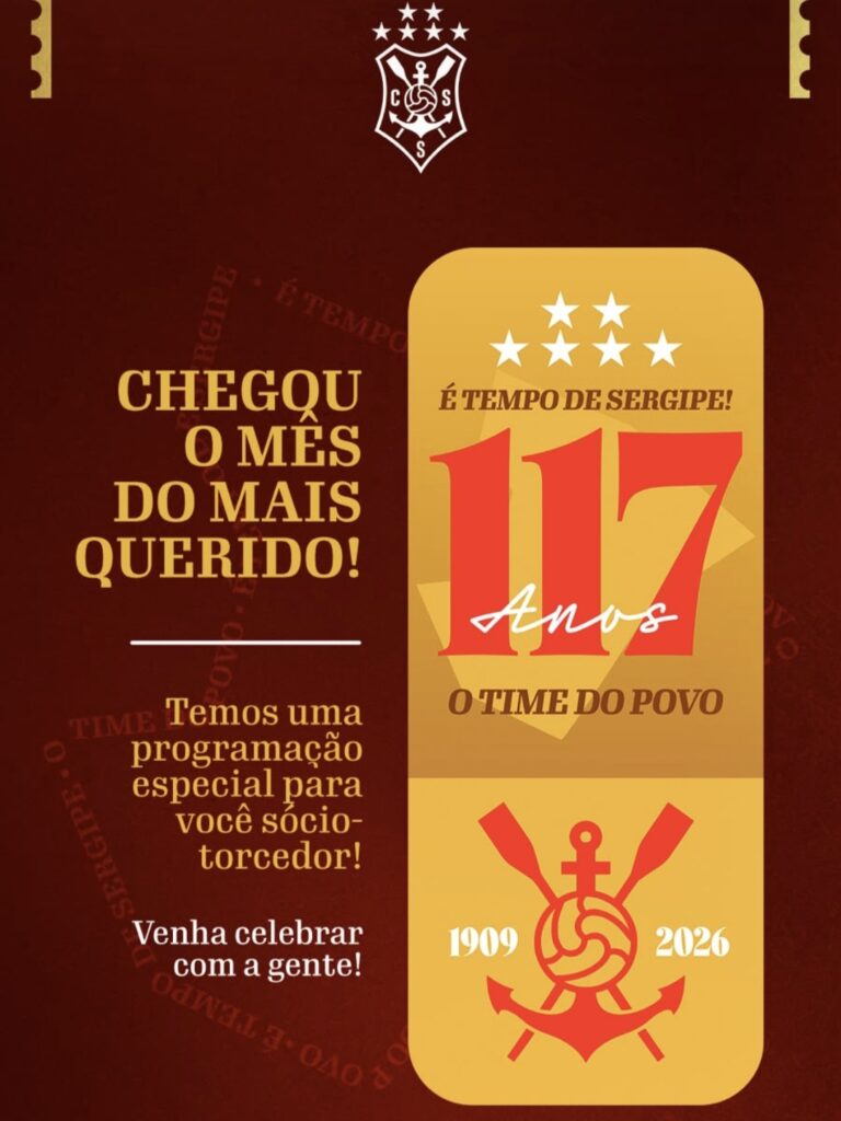 Club Sportivo Sergipe celebra 117 anos com programação especial no Estádio João Hora Club Sportivo Sergipe celebra 117 anos com programação especial no Estádio João Hora