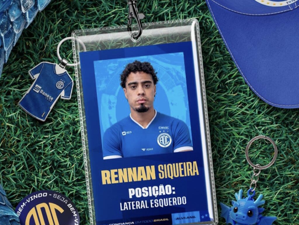 Rennan Siqueira é o primeiro reforço do Confiança para a temporada 2027 Rennan Siqueira é o primeiro reforço do Confiança para a temporada 2027
