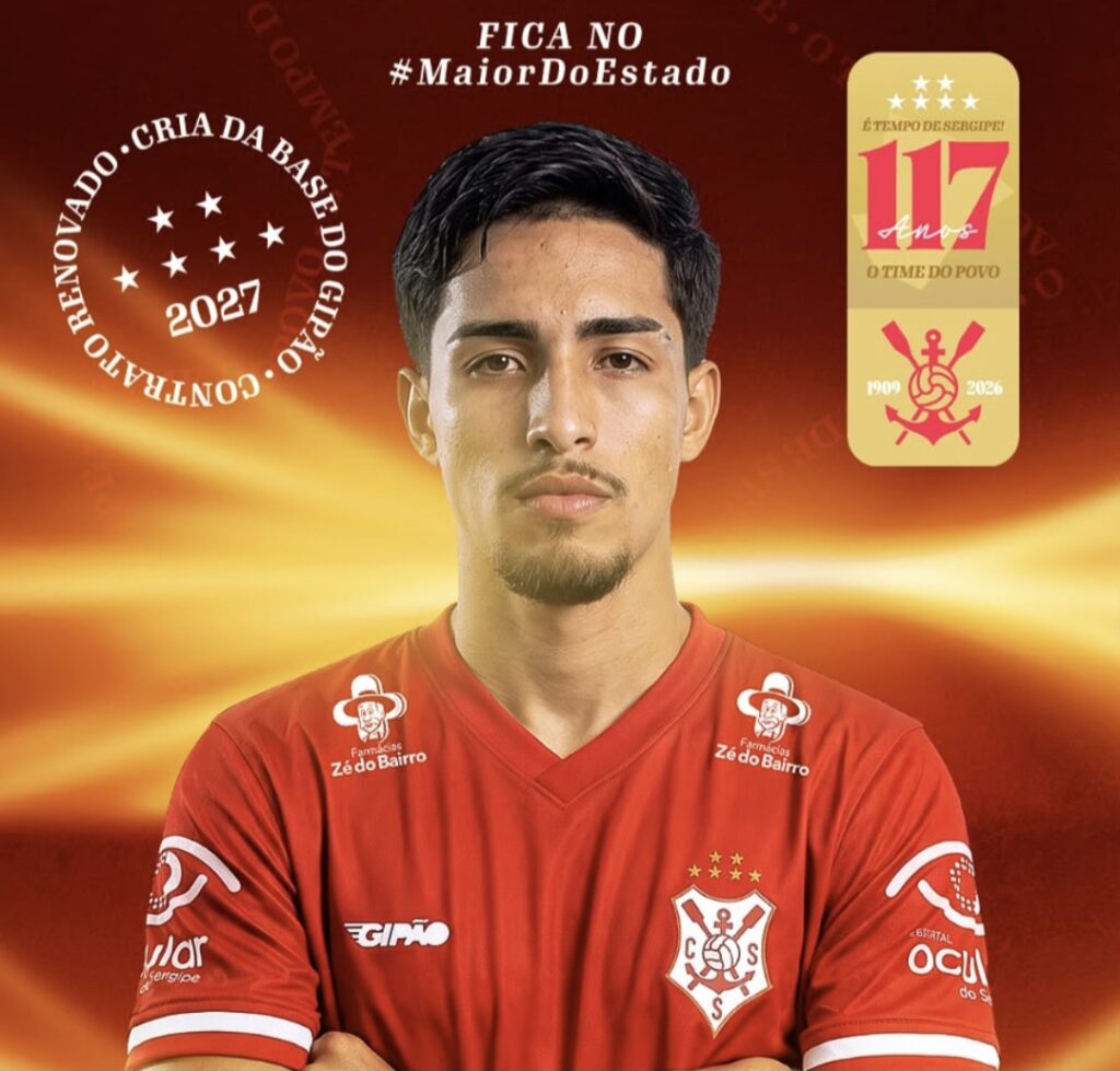 Sergipe anuncia retorno do volante Danilo Farias para a temporada 2027
