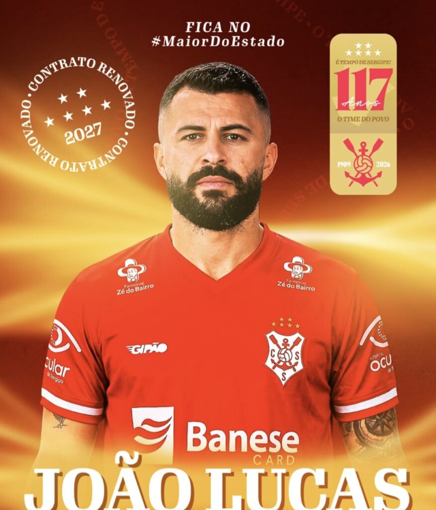 Sergipe confirma permanência do lateral-esquerdo João Lucas para a temporada 2027